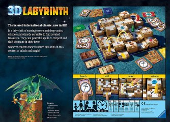 Labirintus 3D, családi társasjáték (7-99 év)
