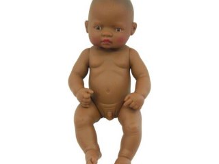 Latin-amerikai fiú baba haj nélkül, 32 cm (miniland, Newborn Baby Doll Hispanic Boy, babajáték, 3-8 év)