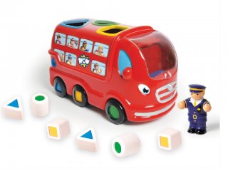 Leo, a hátul pakolós londoni busz (Wow Toys, formaberakó bébijáték, 1-5 év)