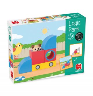 Logic Park, térbeli logikai fejlesztőjáték feladatkártyákkal (53473, Goula, 3-6 év)