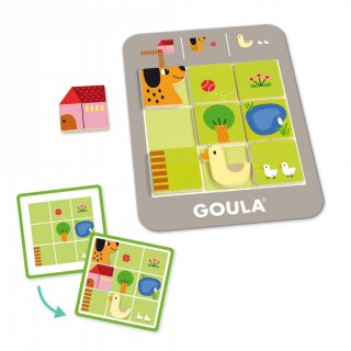 Logikus farm, logikai fejlesztő játék feladatkártyákkal (53168, Goula, 3-8 év)