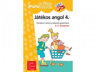 Lük Mini, Játékos angol 4., tematikus szókincsfejlesztő gyakorlatok (egyszemélyes, nyelvi fejlesztőjáték, 5-12 év)