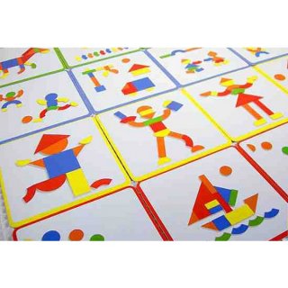 Mágneses mozaikkép készítő fajáték, táblával (Djeco, 3130, 42 db-os kreatív játék, 3-10 év)