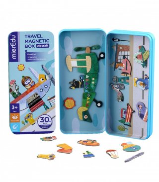 Mágneses puzzle játék Repülők, kreatív játék (MierEdu, 3-6 év)