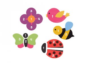 Mágneses puzzle, Kert (LR, 5 db kirakó, 2-6 év)