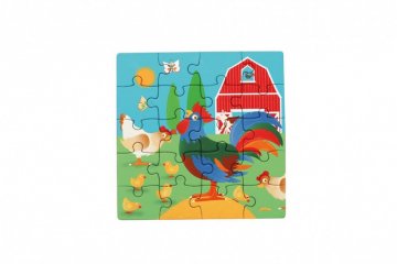 Mágneses puzzle könyv Farm, 20 db-os kirakó (Scratch, 3-6 év)