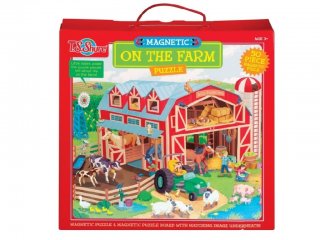 Mágneses úti kirakó, Farm (TS, 57 db-os puzzle, 3-6 év)
