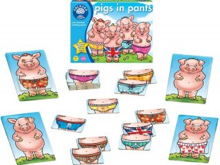 Malackák nadrágban (Orchard, pigs in pants, párosító társasjáték, 4-8 év)