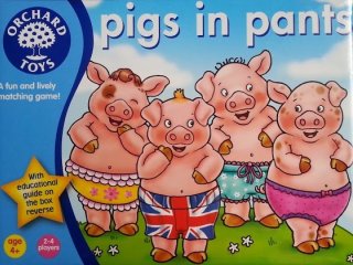 Malackák nadrágban (Orchard, pigs in pants, párosító társasjáték, 4-8 év)