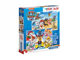 Mancs őrjárat 2 az 1-ben Supercolor kirakó, 2x20 db-os puzzle (CLEM, 3-5 év)