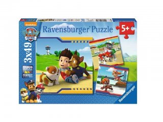 Mancs őrjárat puzzle 3×49 db-os (Paw Petrol, Ravensburger puzzle, 5-7 év)