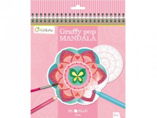 Mandala színező, Lány (AM, 3x12 db-os kifestő, 6-12 év)