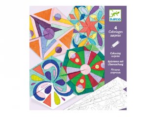 Mandala színező rozetták, Djeco kreatív készlet - 9656 (6-9 év)