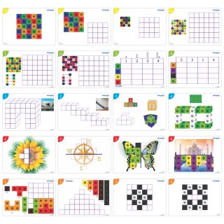 Matematika kockákkal (Miniland, 95203, tanulást segítő játék, 5-8 év)