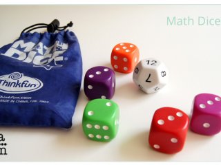 Math Dice Junior, összeadás-kivonás (Thinkfun, 21531, matematikai, logikai kockajáték, 6-99 év)