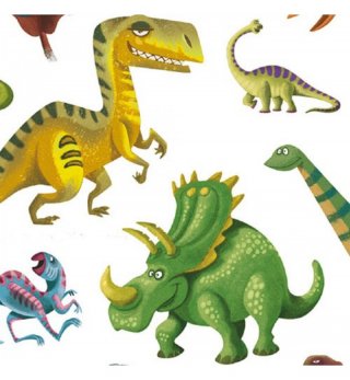 Matricák, Dinoszauruszok (Djeco, 8843, 160 db-os matricakészlet, 4-8 év)