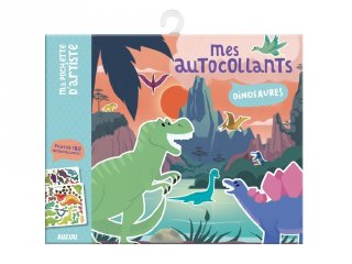 Matricás képkészítő DinoszAUZOUrusz, kreatív készlet (AUZOU, 3-6 év)