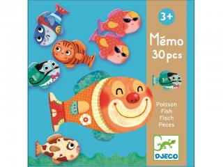 Memóriajáték, Halacskás (Djeco, 8169, párosítós játék, 3-7 év)