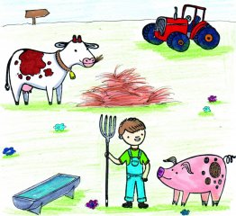 Mese nyomdakészlet Farm, kreatív szett (Crealign, 3-6 év)