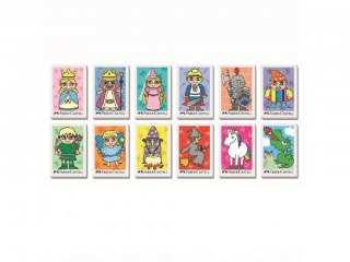 Mesefigurás radír (Faber-Castell, 12 féle, 41 x 28,5 x 8 mm-es, 3-12 év)