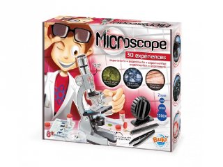 Mikroszkóp, tudományos játék 30 kísérlettel (BUKIMS907B, 8-14 év)