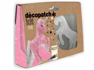 Mini Décopatch készlet, Egyszarvú (Avenue Mandarine, kreatív játék, 6-12 év)