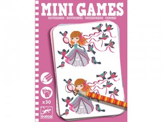 Mini Games, Mi a különbség? (Djeco, 5307, kitalálós utazó játék lányoknak, 6-10 év)