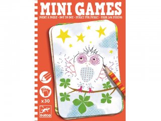 Mini Games, Pontösszekötő képalkotó (Djeco, 5336, foglalkoztató feladatlap, 6-10 év)