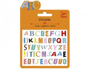 Mini habmatricák, Színes betűk (Djeco, 9774, kreatív készlet, 3-12 év)