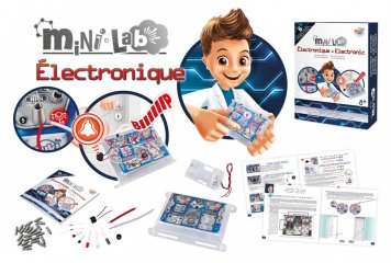 Mini laboratórium, elektronika, tudományos kísérletező játék (Buki, 8-14 év)