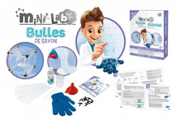 Mini laboratórium, szappanbuborék készítés, tudományos kísérletező játék (Buki, 8-14 év)