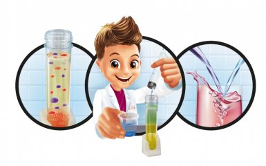 Mini laboratórium, Színek kémiája, Buki tudományos kísérletező játék (BUKI3013, 8-14 év)