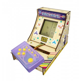 Mini összeépíthető Arcade játékgép 12 játékkal, Buki tudományos építőjáték (2167, 8-14 év)