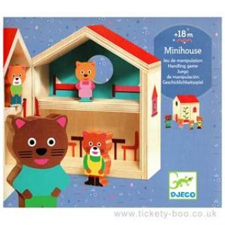 Minihouse Djeco fa bébijáték, szerepjáték - 6385 (1-3 év)