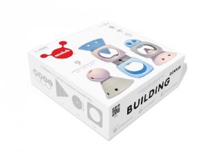 Moluk 9 db-os Building Genius készségfejlesztő szett, pasztell