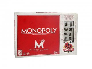 Monopoly 80 éves jubileumi kiadás (Hasbro, családi társasjáték, 8-99 év)
