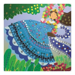 Mozaikkép készítés Hercegnők, kreatív szett (Sycomore, 5-8 év)