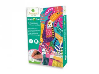 Mozaikkép készítő Egzotikus madarak, kreatív szett (Sycomore, 5-10 év)