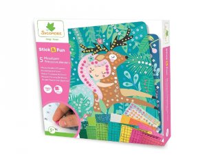 Mozaikkép készítő Erdő hercegnői, kreatív szett (Sycomore, 5-10 év)