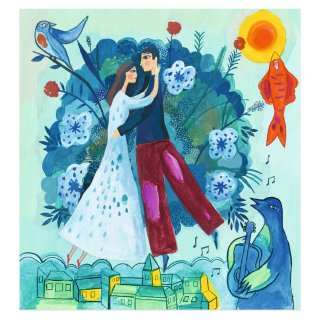 Művészeti műhely, képkészítés Álomban Inspired by Marc Chagall, Djeco kreatív szett - 9380 (7-99 év)