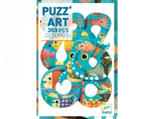 Művészi puzzle, Polip (Djeco, 7651, 350 db-os kirakó, 7-99 év)