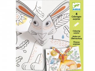 Művészi színező készlet, Nyuszi hopp (Djeco, 9639, kreatív képkészítő, 6-11 év)