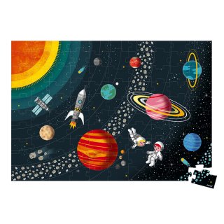 Naprendszer, Janod 100 db-os oktató puzzle (2678, 5-10 év)