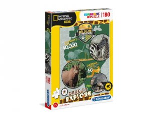 National Geographic Vadvilági expedíció Supercolor kirakó, 180 db-os puzzle (CLEM, 7-10 év)