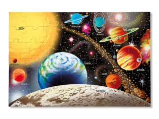Óriás, padló puzzle: Bolygók (Melissa & Doug, solar system, 48 db-os óriás puzzle, 3-8 év) 