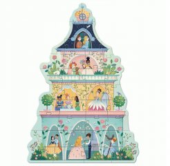 Óriás puzzle A hercegnők kastélytornya, Djeco 36 db-os kirakó - 7130 (4-7 év)