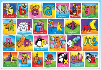 Óriás puzzle, ABC (Orchard, OR282, 26 db-os puzzle, 3-6 év)