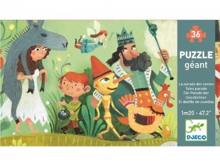 Óriás puzzle, Meseparádé (Djeco, 7173, 36 db-os kirakó, 4-7 év)
