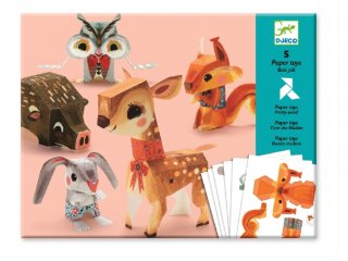 Origami, Az erdő állatai (Djeco, 9674, kreatív  játék, 7-13 év)