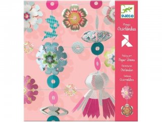 Origami, Girland (Djeco, 8768, kreatív játék, 7-13 év)